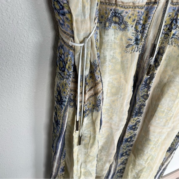 Free People New Romantics Gardenia Fog Maxi Dress Stone Bohemian Casual Women’s - Picture 10 of 15